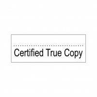 Certified True Copy Stock Stamp OS-8, 38x14mm